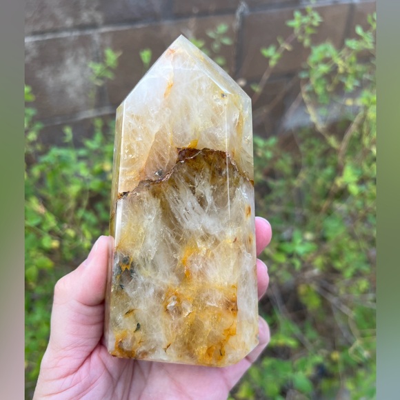 Golden Healer Quartz Crystal Tower - Picture 8 of 9